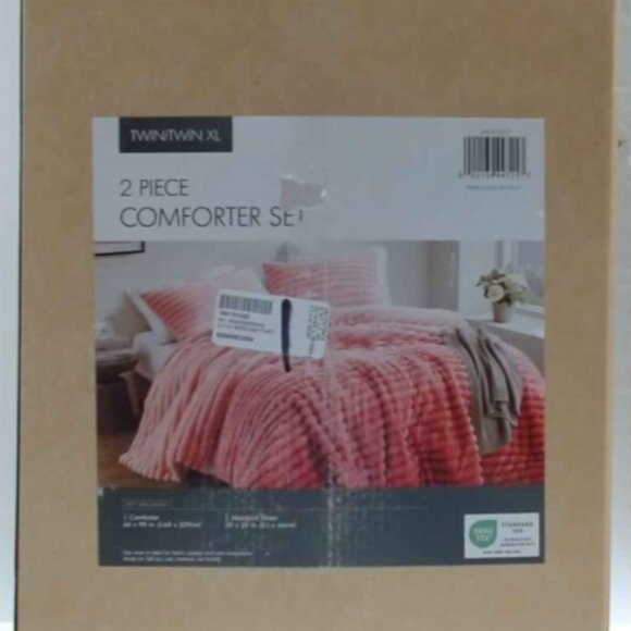 Intelligent Design Twin Comforter Set  Plush Bedding Pink Ombre - Picture 2 of 6